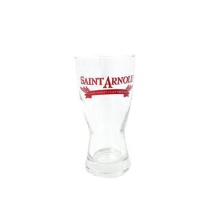 Saint Arnold’s Red Logo Pint Beer Glass Souvenir from Texas Oldest Craft Brewery